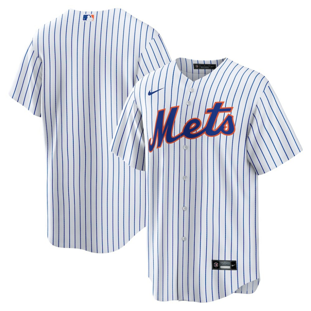 New York Mets Nike Home Replica Team Jersey - White Jerseys