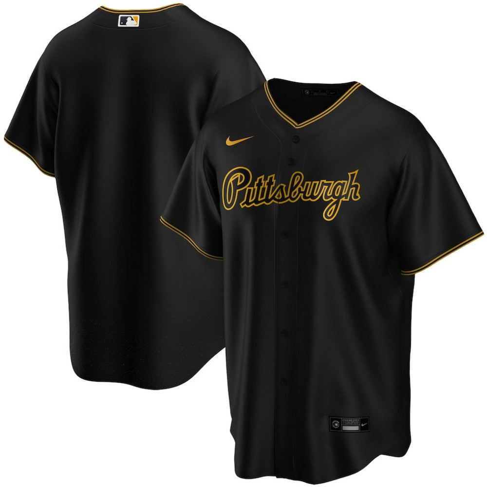 Pittsburgh Pirates Nike Alternate Replica Team Jersey - Black Jerseys