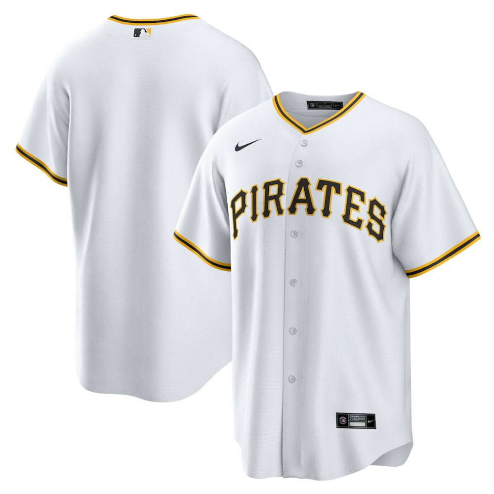 Pittsburgh Pirates Nike Home Replica Team Jersey - White Jerseys
