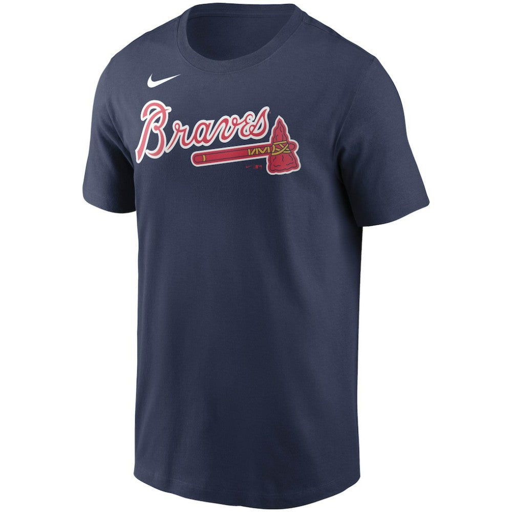 Ozzie Albies Atlanta Braves Nike Fuse Name & Number T-Shirt - Navy T-shirts