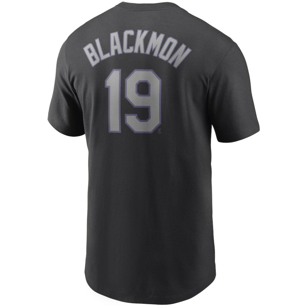 Charlie Blackmon Colorado Rockies Nike Name & Number T-Shirt - Black T-shirts