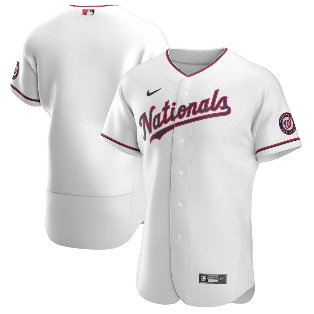 Washington Nationals Nike Alternate Authentic Team Jersey - White Jerseys