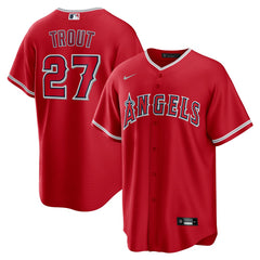 Mike Trout Los Angeles Angels Nike Alternate Replica Player Name Jersey - Red Jerseys
