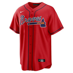 Ozzie Albies Atlanta Braves Nike Alternate 2 Replica Jersey - Red Jerseys