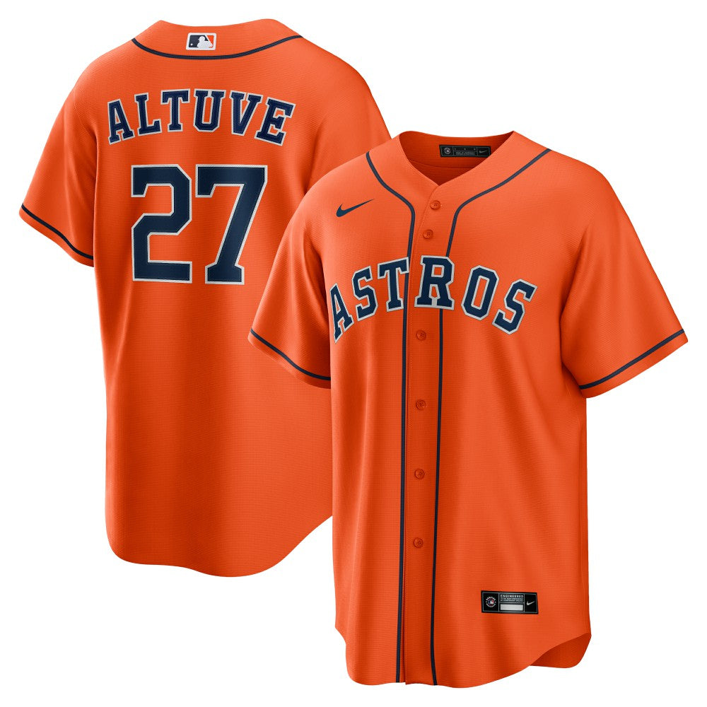 Jose Altuve Houston Astros Nike Alternate Replica Player Name Jersey - Orange Jerseys