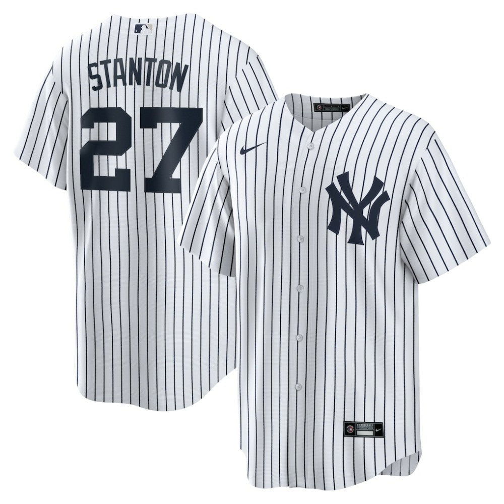 Giancarlo Stanton New York Yankees Nike Home Replica Player Name Jersey - White Jerseys