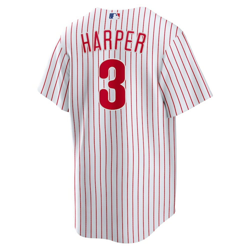 Bryce Harper Philadelphia Phillies Nike Home Replica Player Name Jersey - White Jerseys