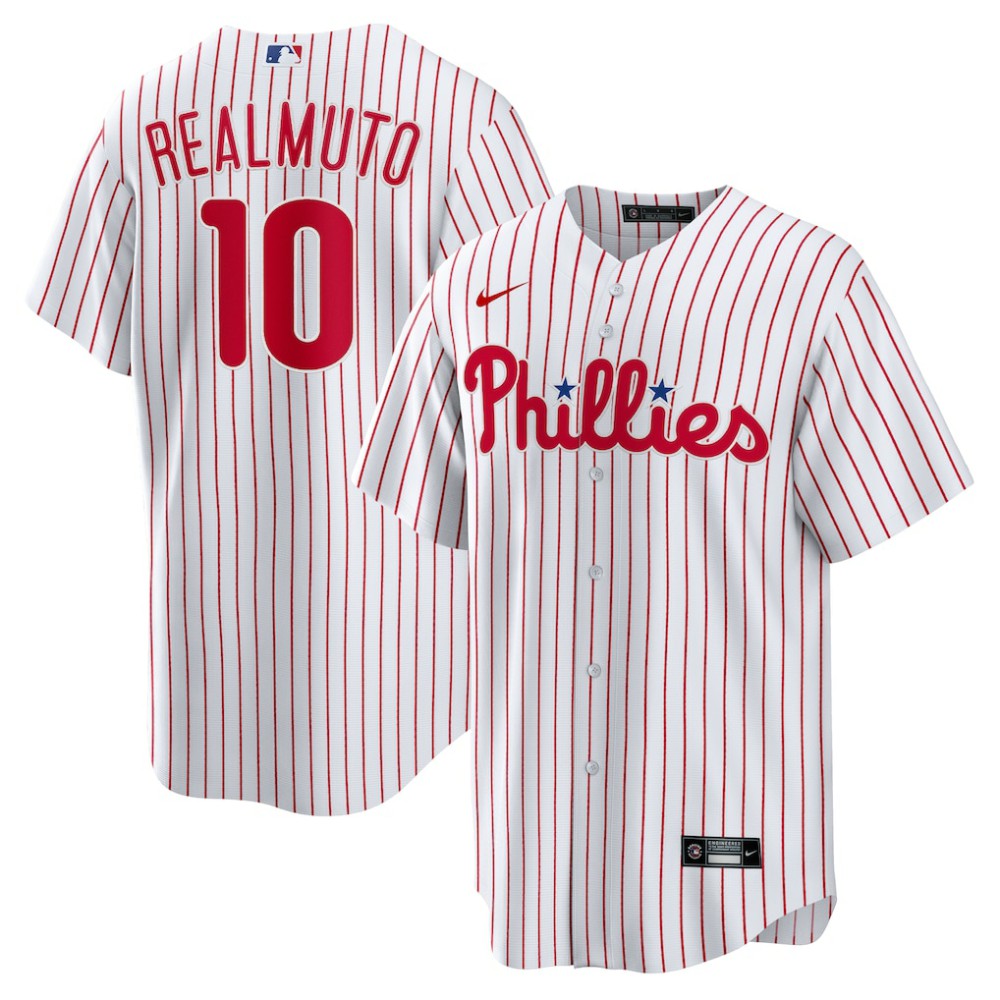 JT Realmuto Philadelphia Phillies Nike Home Replica Player Name Jersey - White Jerseys