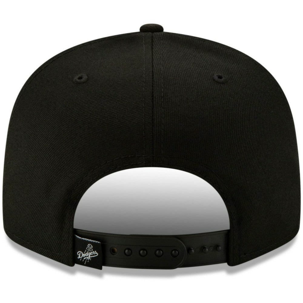 Los Angeles Dodgers New Era Monochrome Logo Elements 9FIFTY Adjustable Snapback Hat - Black Hats