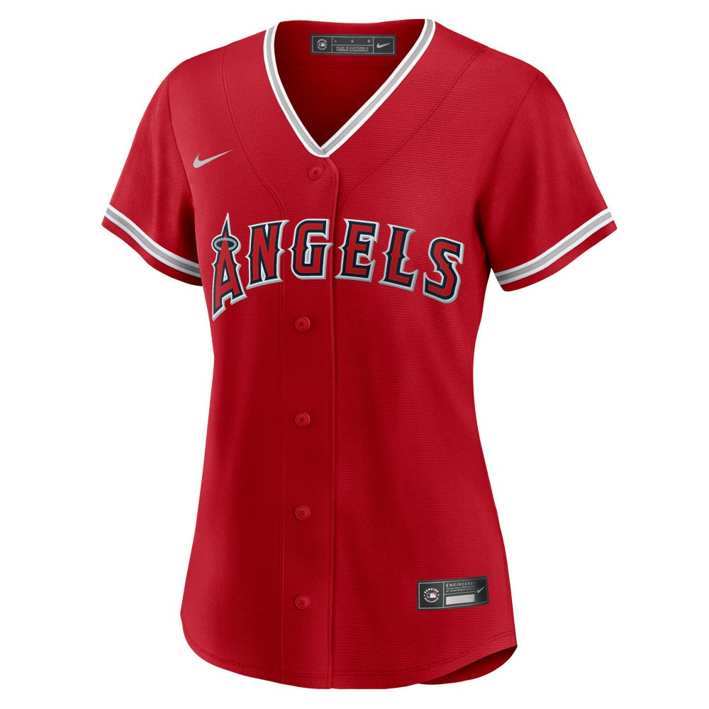 Mike Trout Los Angeles Angels Nike Women's Alternate Replica Player Jersey - Red Jerseys