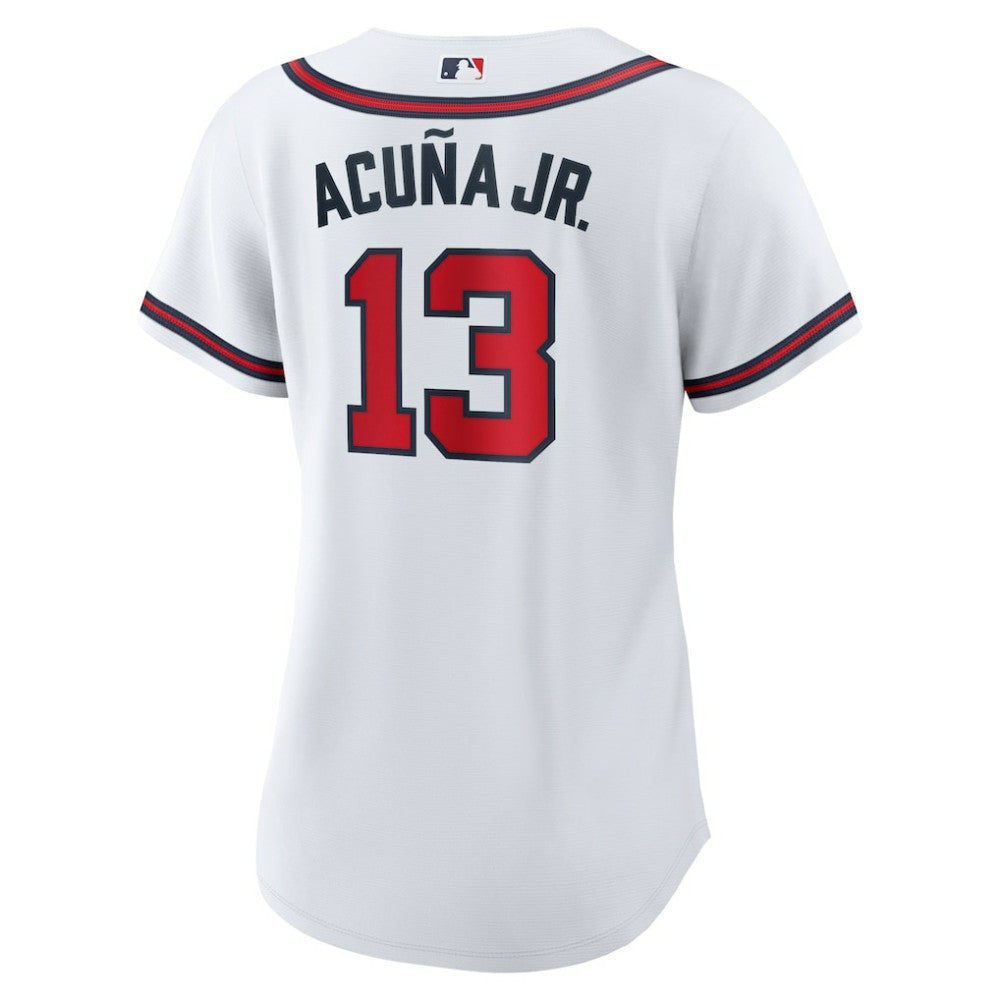 Ronald Acuna Jr. Atlanta Braves Nike Women's Home Replica Player Jersey - White Jerseys