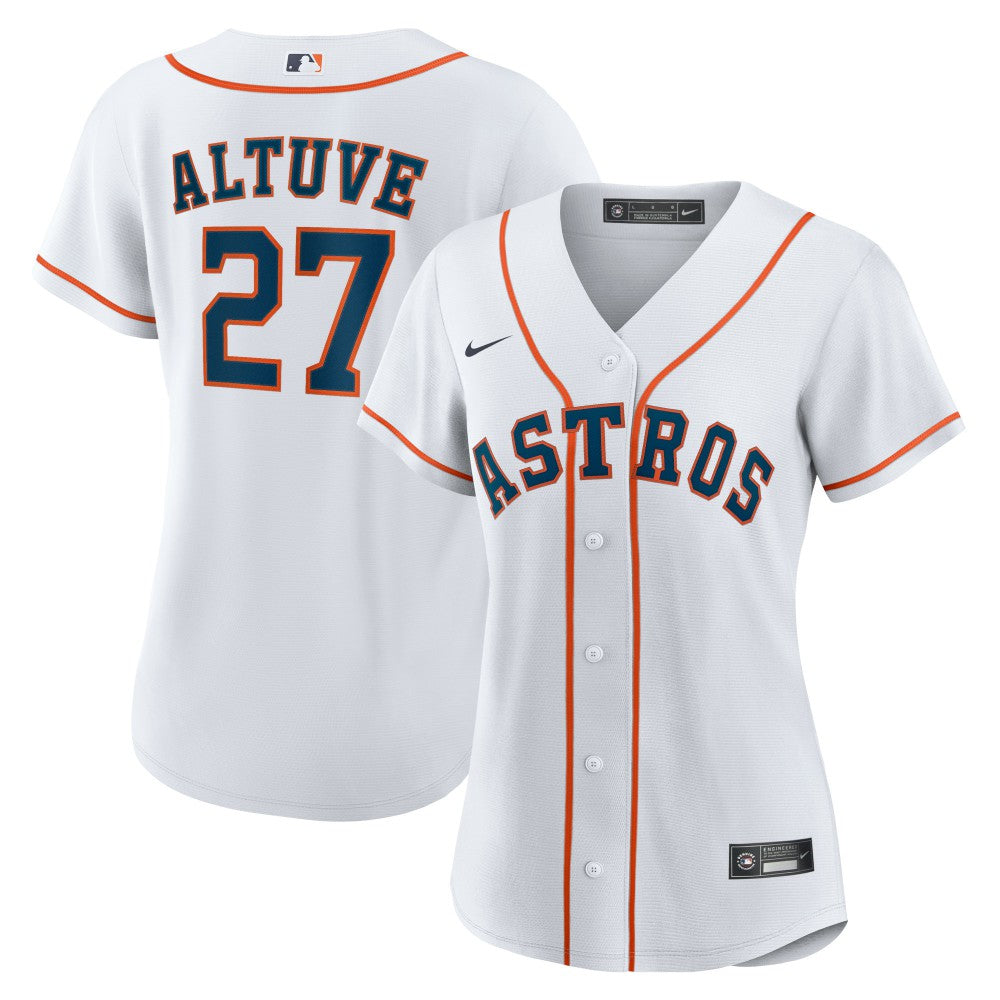Jose Altuve Houston Astros Nike Women's Home Replica Player Jersey - White Jerseys