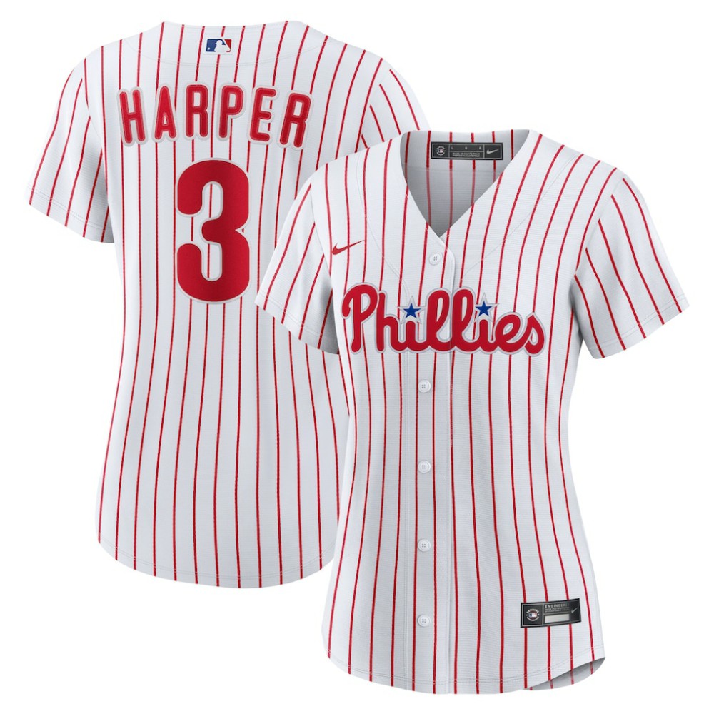 Bryce Harper Philadelphia Phillies Nike Women's Home Replica Player Jersey - White Jerseys