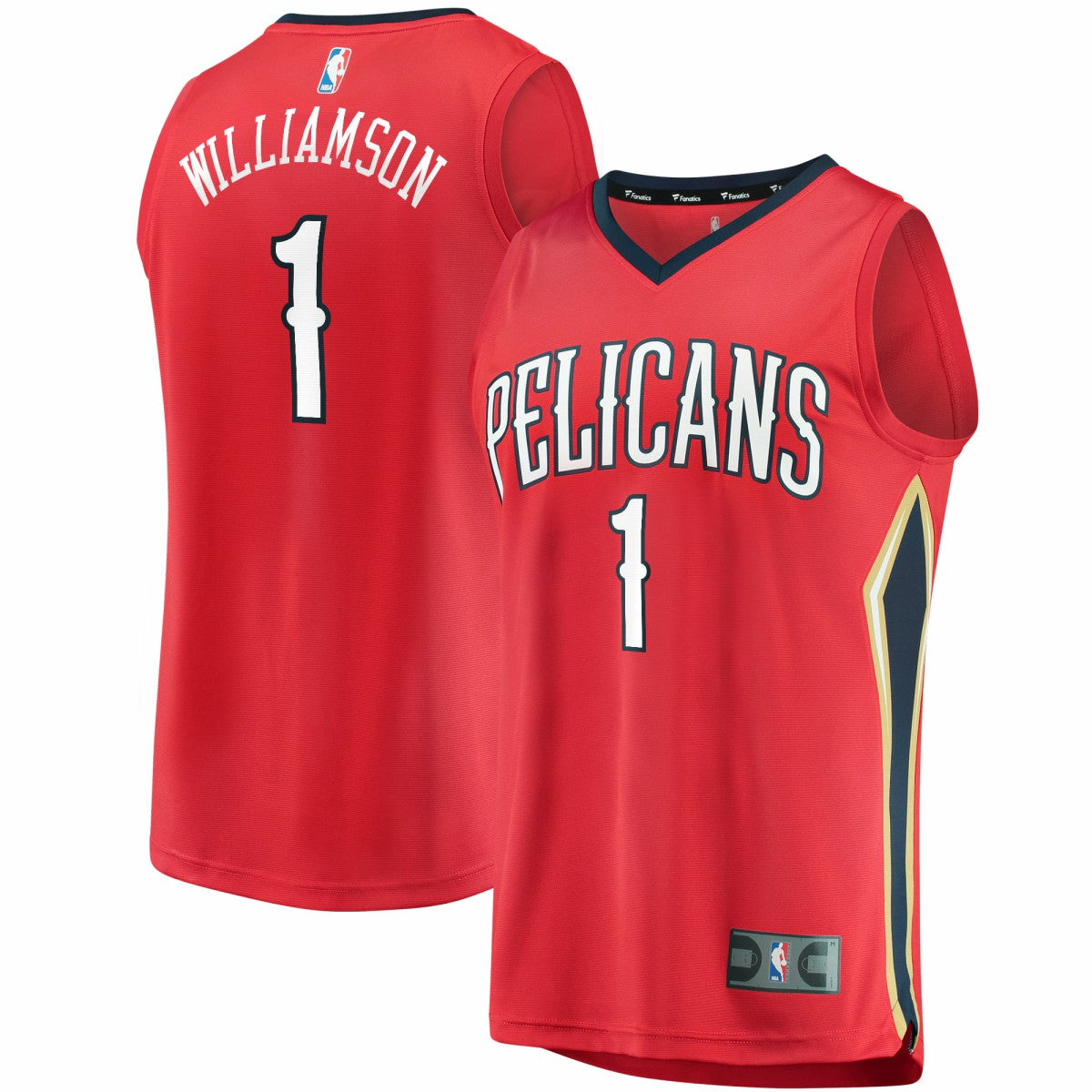Zion Williamson New Orleans Pelicans Replica Fast Break Jersey Red Statement Edition - Fanatics
