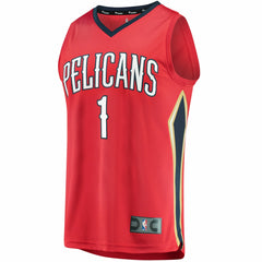 Zion Williamson New Orleans Pelicans Replica Fast Break Jersey Red Statement Edition - Fanatics