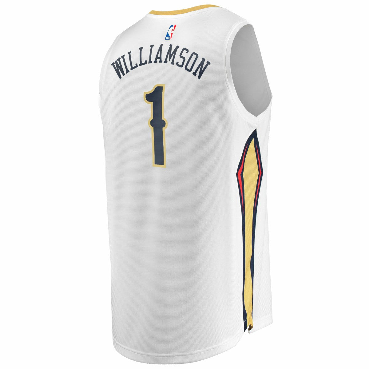 Zion Williamson New Orleans Pelicans Replica Fast Break Jersey White Association Edition - Fanatics