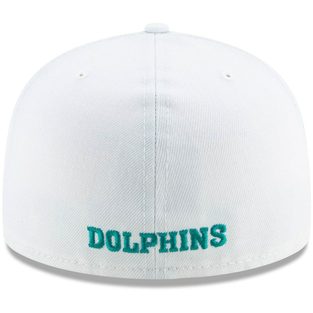 Miami Dolphins New Era Historic Omaha 59FIFTY Fitted Hat - White Hats
