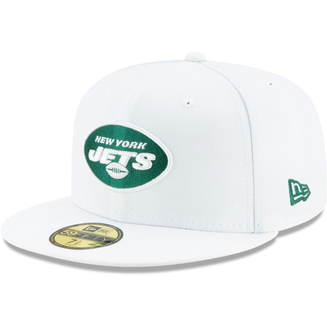 New York Jets New Era Omaha 59FIFTY Fitted Hat - White Hats