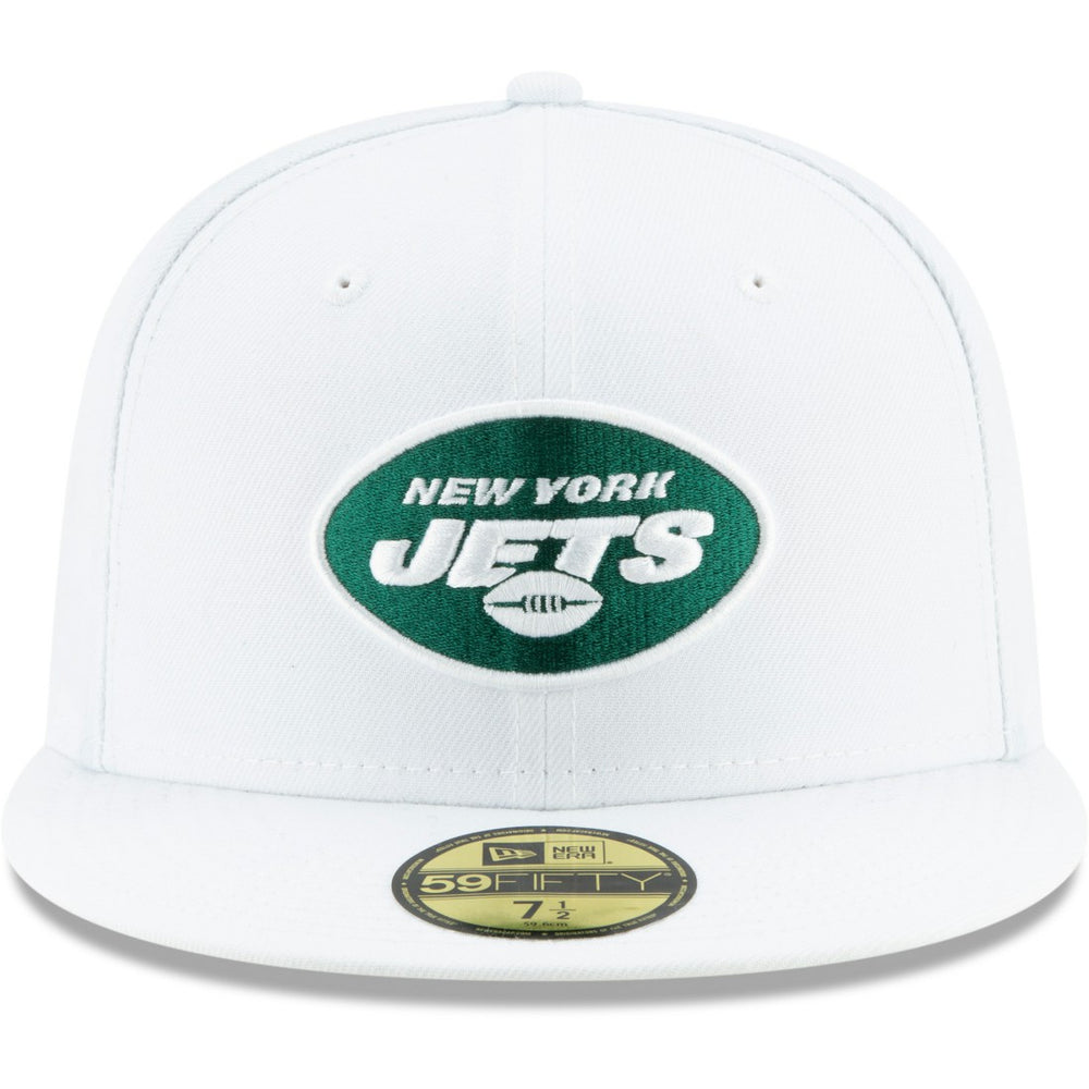 New York Jets New Era Omaha 59FIFTY Fitted Hat - White Hats