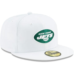 New York Jets New Era Omaha 59FIFTY Fitted Hat - White Hats