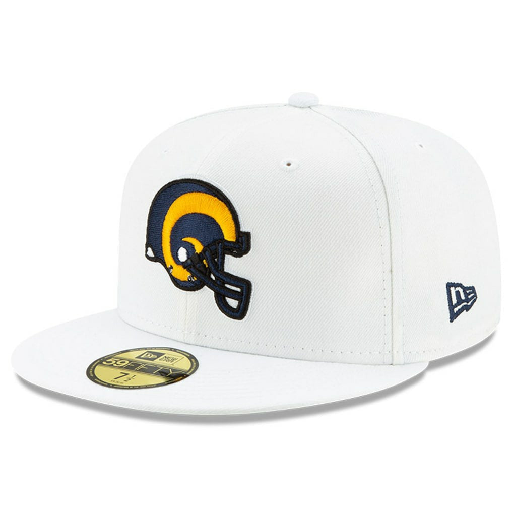 Los Angeles Rams New Era Historic Omaha 59FIFTY Fitted Hat - White Hats