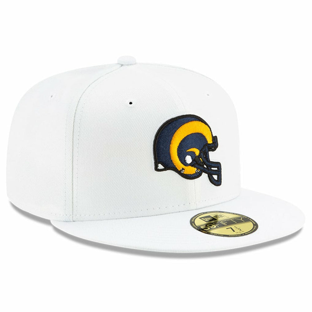 Los Angeles Rams New Era Historic Omaha 59FIFTY Fitted Hat - White Hats