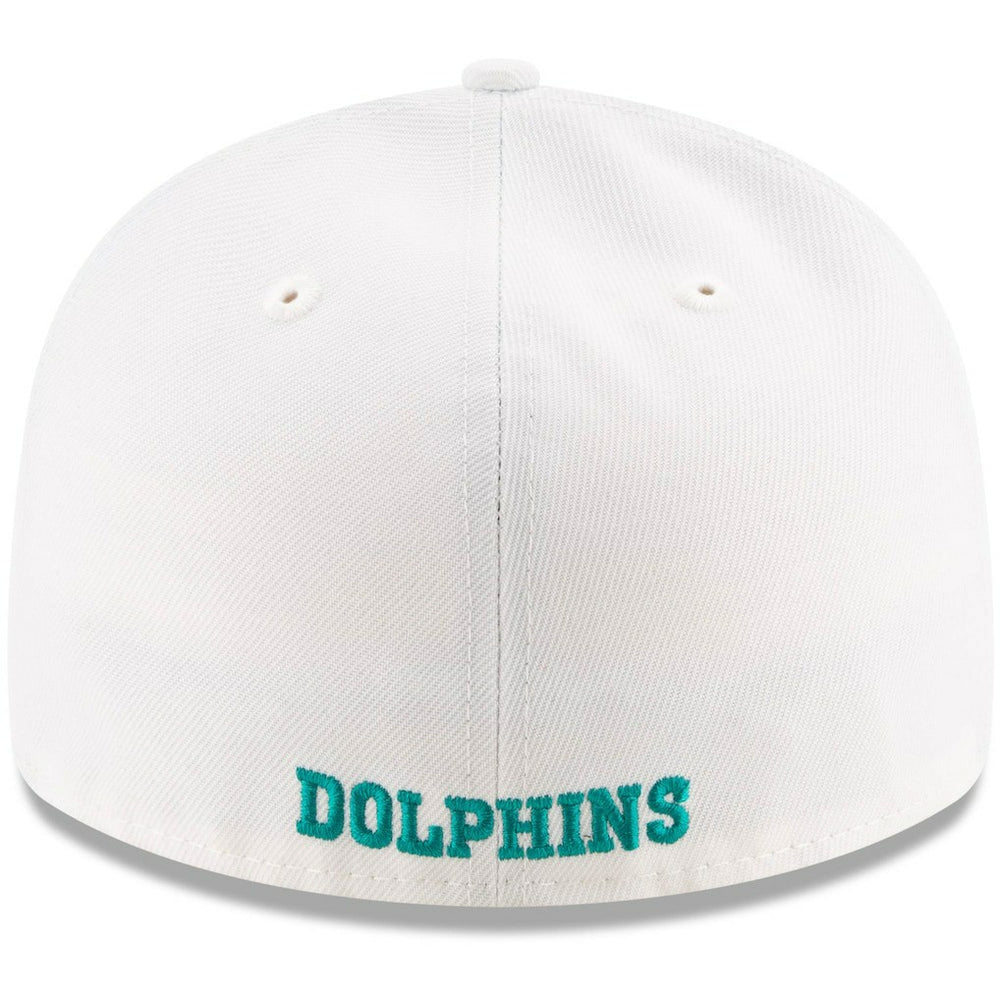 Miami Dolphins New Era Omaha Low Profile 59FIFTY Fitted Hat - White Hats