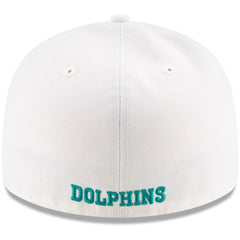 Miami Dolphins New Era Omaha Low Profile 59FIFTY Fitted Hat - White Hats
