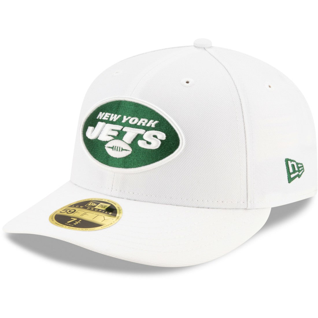 New York Jets New Era Omaha Low Profile 59FIFTY Fitted Hat - White Hats