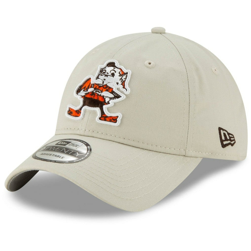Cleveland Browns New Era Historic Playmaker 9TWENTY Adjustable Hat - Khaki Hats