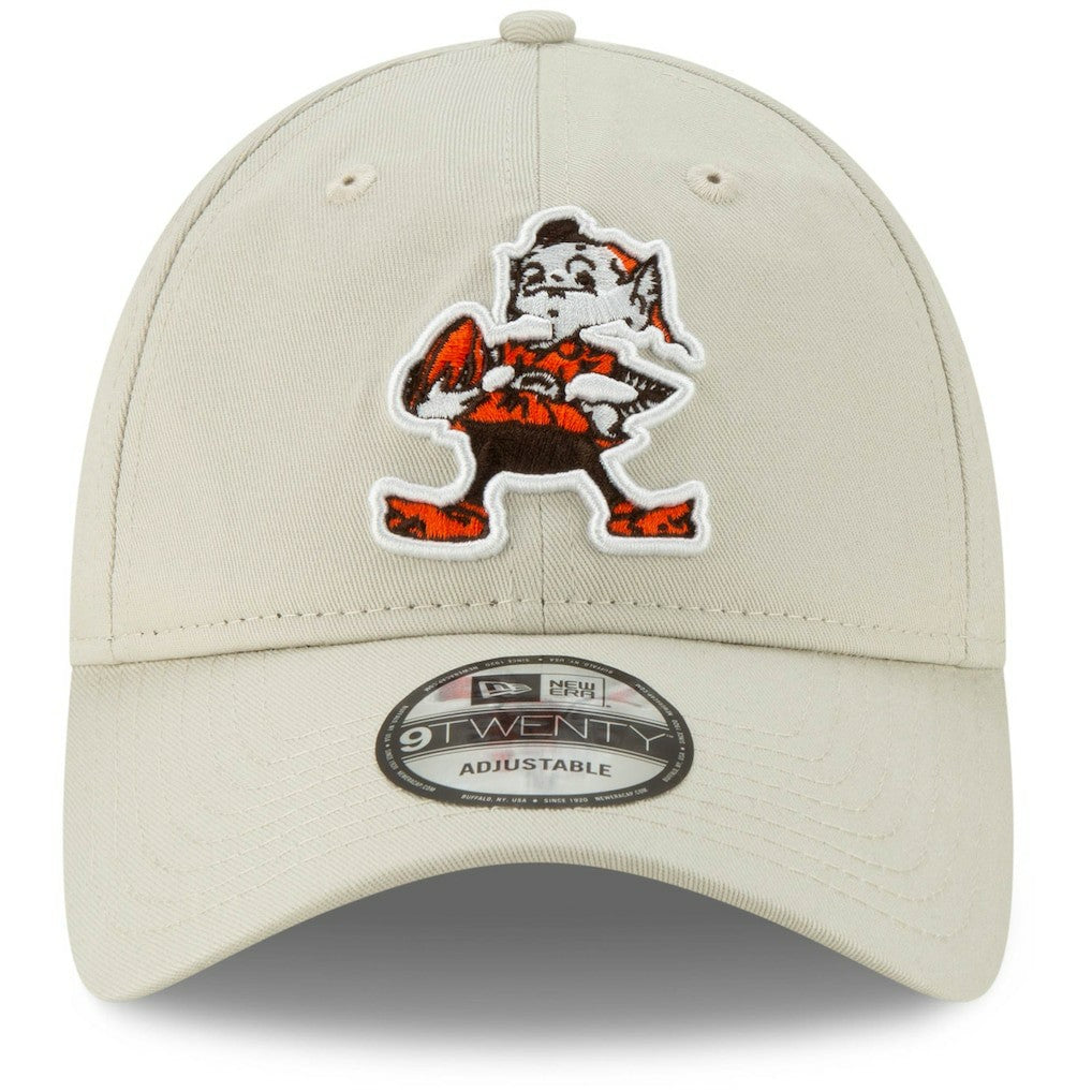 Cleveland Browns New Era Historic Playmaker 9TWENTY Adjustable Hat - Khaki Hats