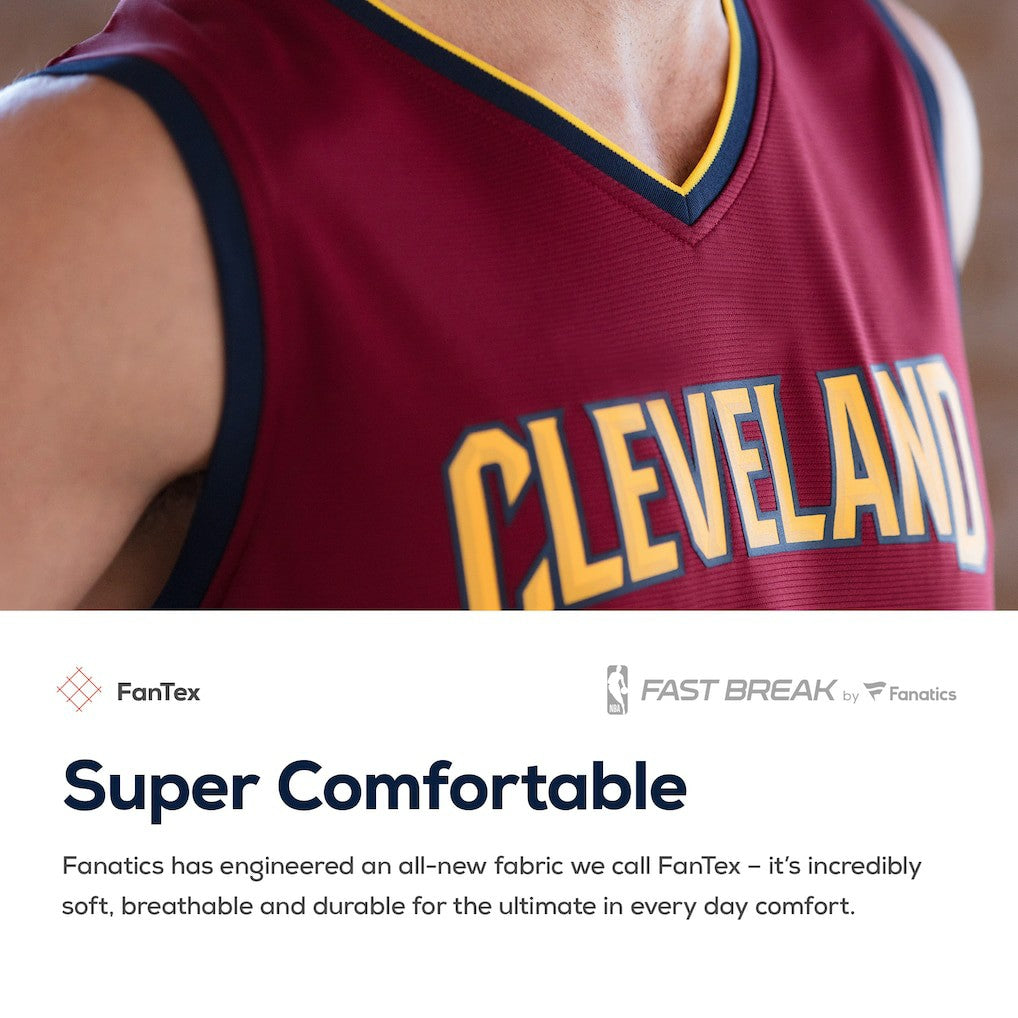 Darius Garland Cleveland Cavaliers Youth Replica Fast Break Jersey Wine Icon Edition - Fanatics