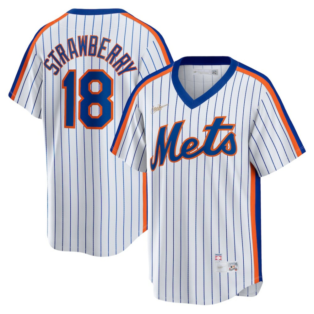 Darryl Strawberry New York Mets Nike Home Cooperstown Collection Player Jersey - White Jerseys