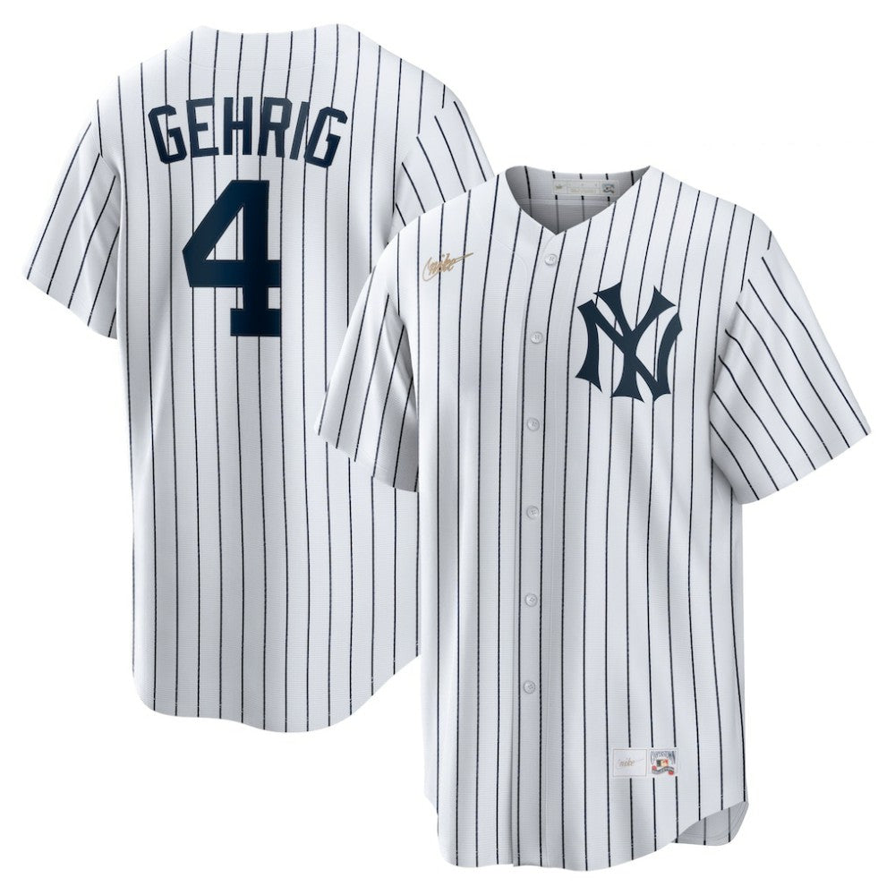 Lou Gehrig New York Yankees Nike Home Cooperstown Collection Player Jersey - White Jerseys