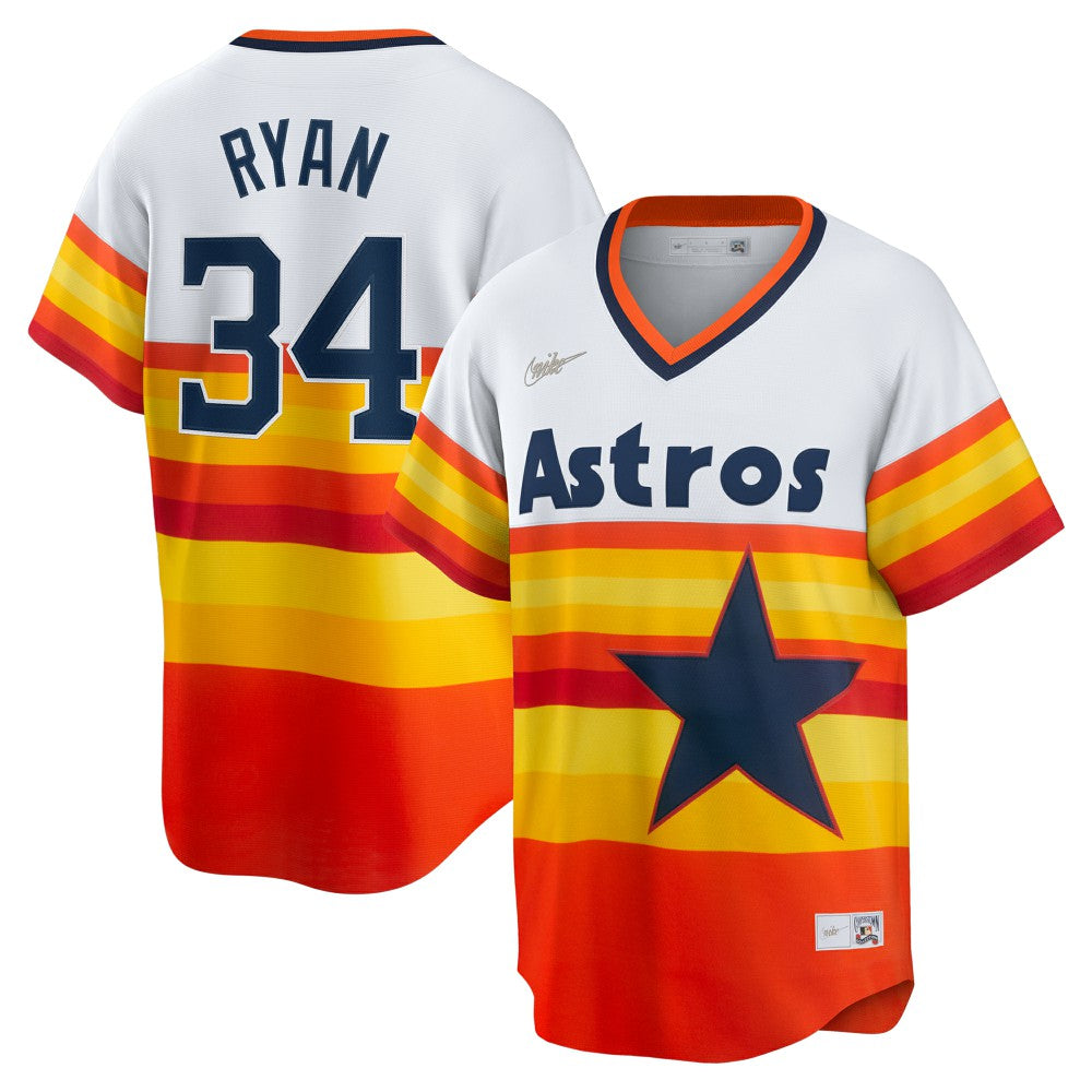 Nolan Ryan Houston Astros Nike Home Cooperstown Collection Player Jersey - White Jerseys