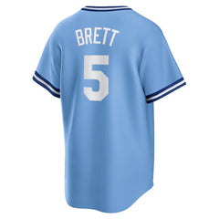 George Brett Kansas City Royals Nike Road Cooperstown Collection Player Jersey - Light Blue Jerseys