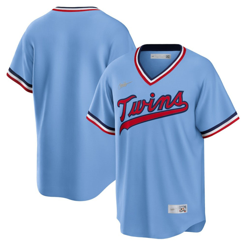Minnesota Twins Nike Road Cooperstown Collection Team Jersey - Light Blue Jerseys