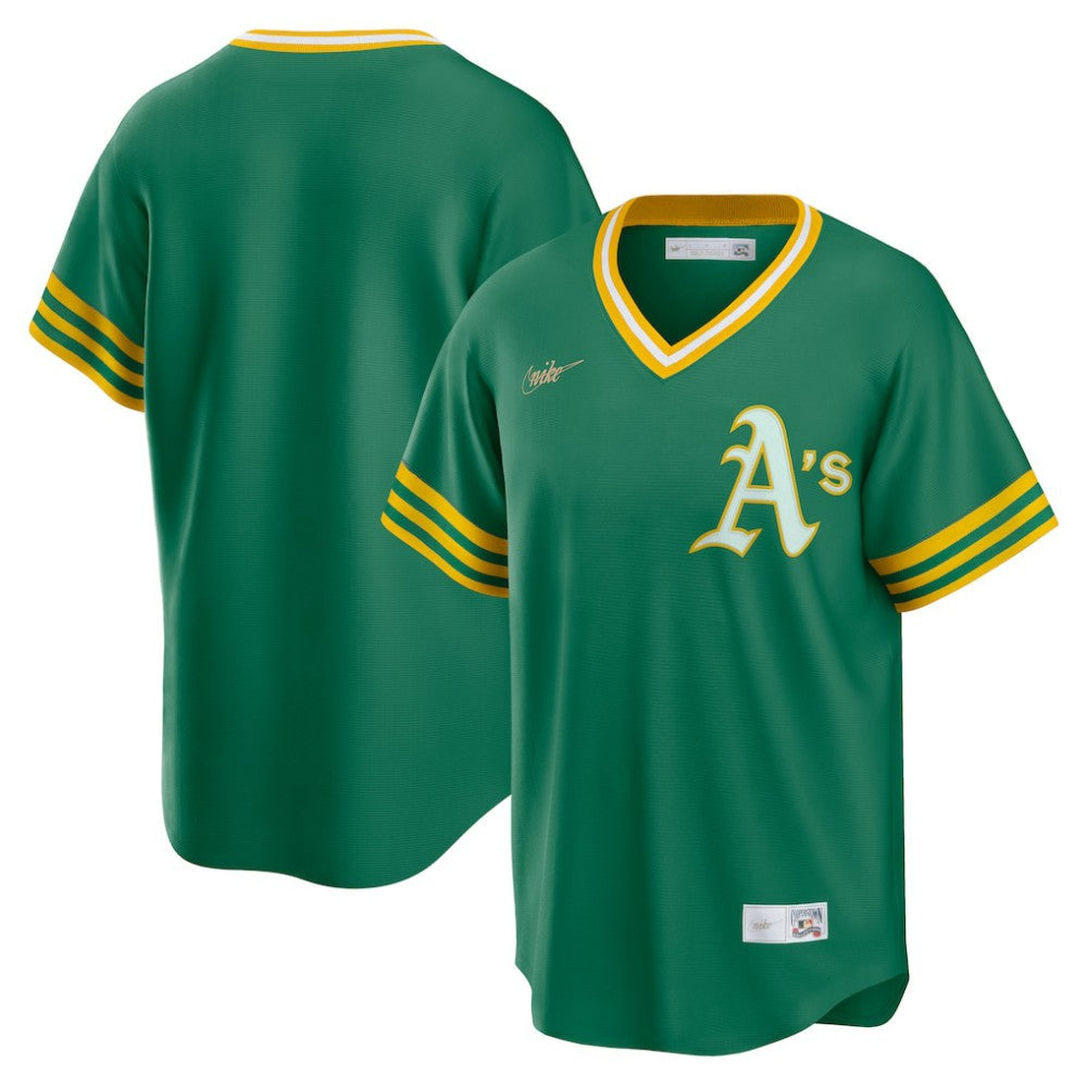 Athletics Nike Road Cooperstown Collection Team Jersey - Kelly Green Jerseys