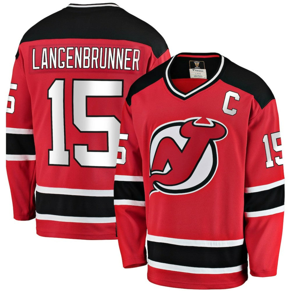 Jamie Langenbrunner New Jersey Devils Fanatics Premier Breakaway Retired Player Jersey - Red | US 3600720