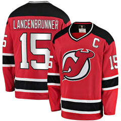 Jamie Langenbrunner New Jersey Devils Fanatics Premier Breakaway Retired Player Jersey - Red | US 3600720