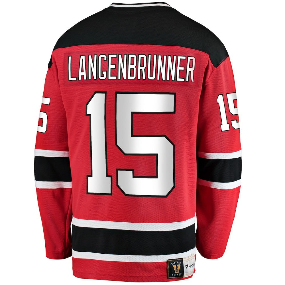 Jamie Langenbrunner New Jersey Devils Fanatics Premier Breakaway Retired Player Jersey - Red | US 3600720