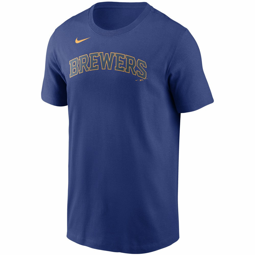 Christian Yelich Milwaukee Brewers Nike Name & Number T-Shirt - Royal T-shirts