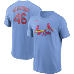 Paul Goldschmidt St. Louis Cardinals Nike Name & Number T-Shirt - Light Blue T-shirts