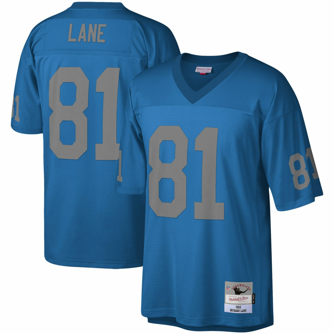 Richard Lane Detroit Lions Legacy Replica Jersey - Blue Jerseys