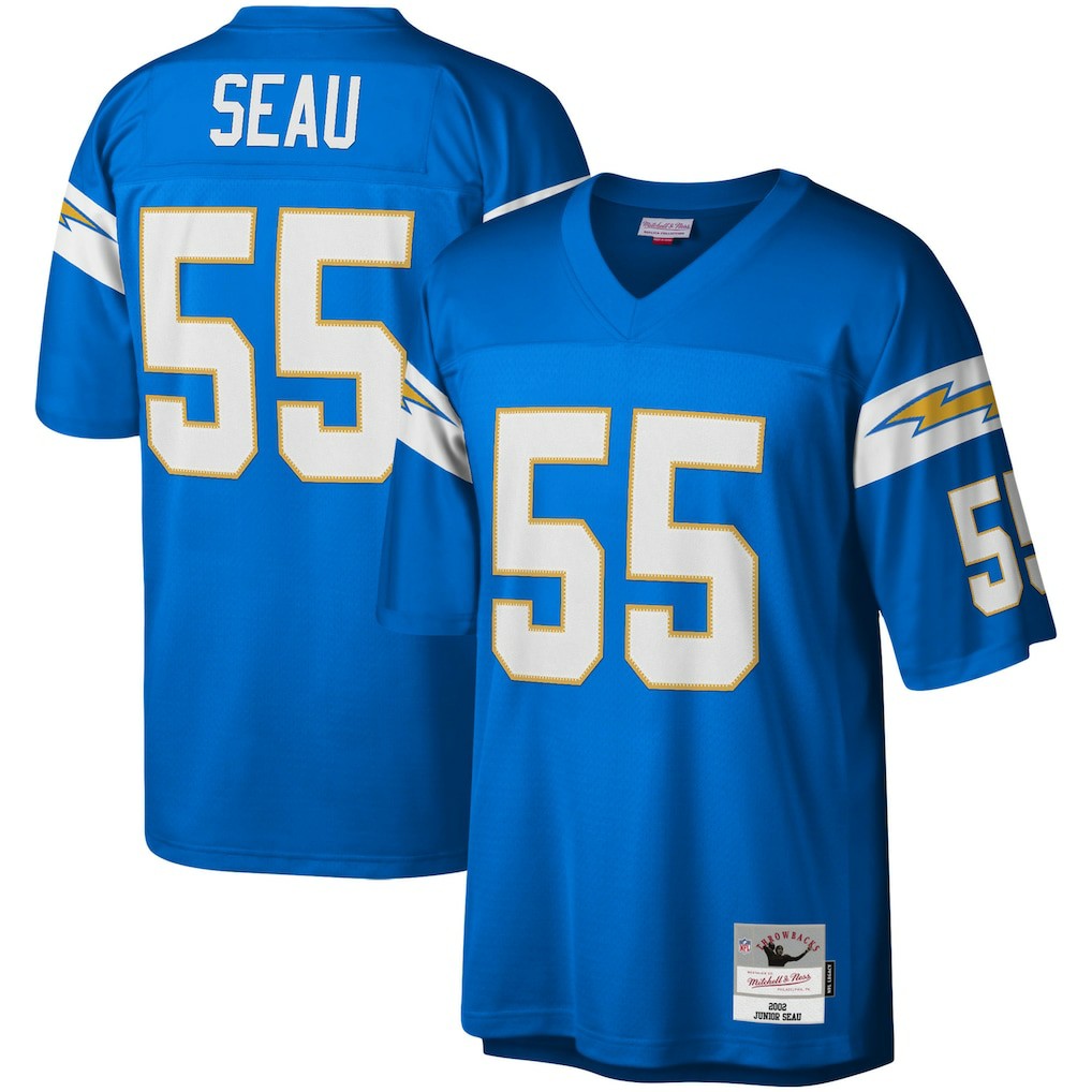 Junior Seau Los Angeles Chargers Legacy Replica Jersey - Powder Blue Jerseys