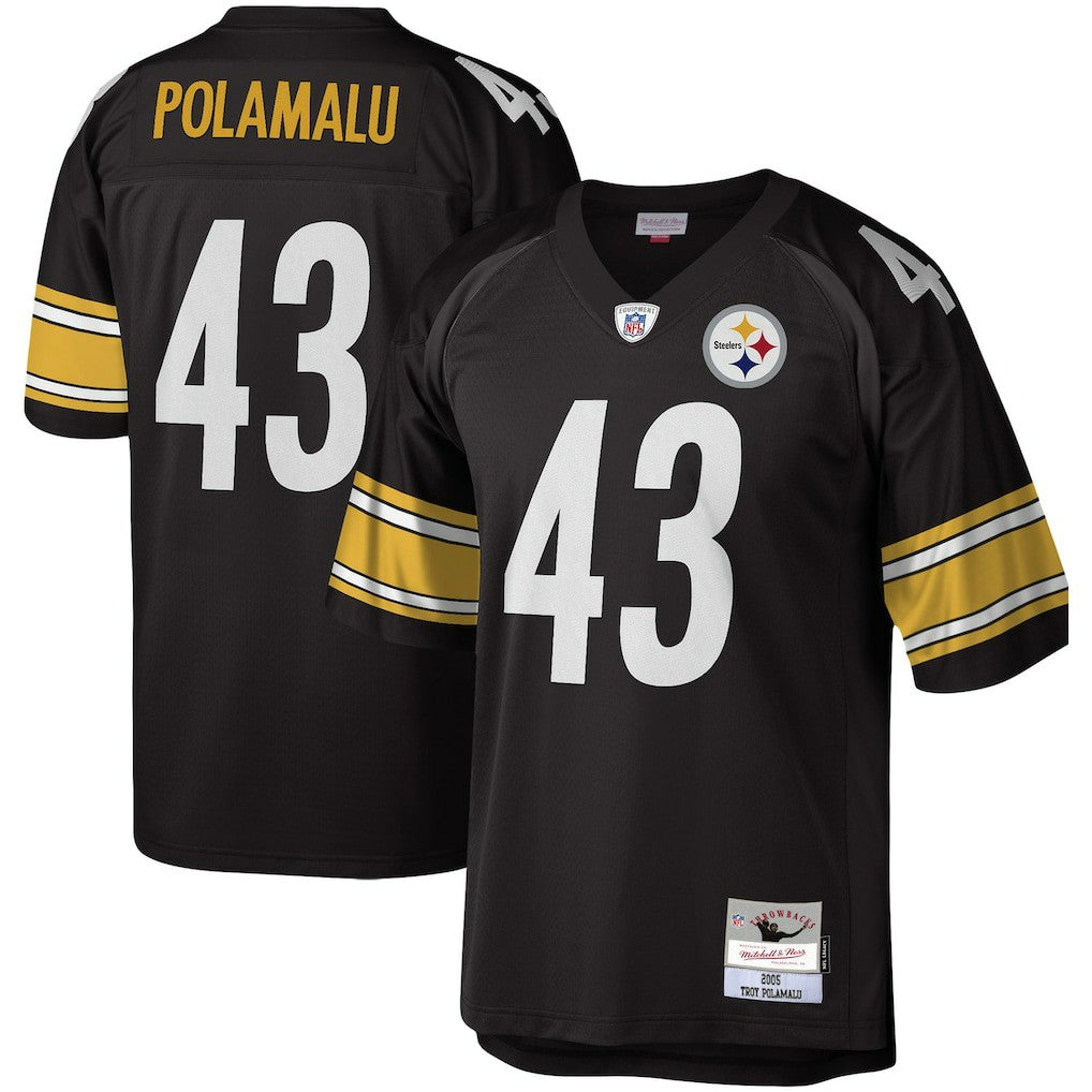 Troy Polamalu Pittsburgh Steelers Legacy Replica Jersey - Black Jerseys