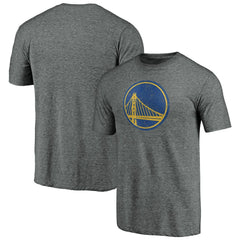 Golden State Warriors Distressed Primary Logo Tri-Blend T-Shirt Gray outlet