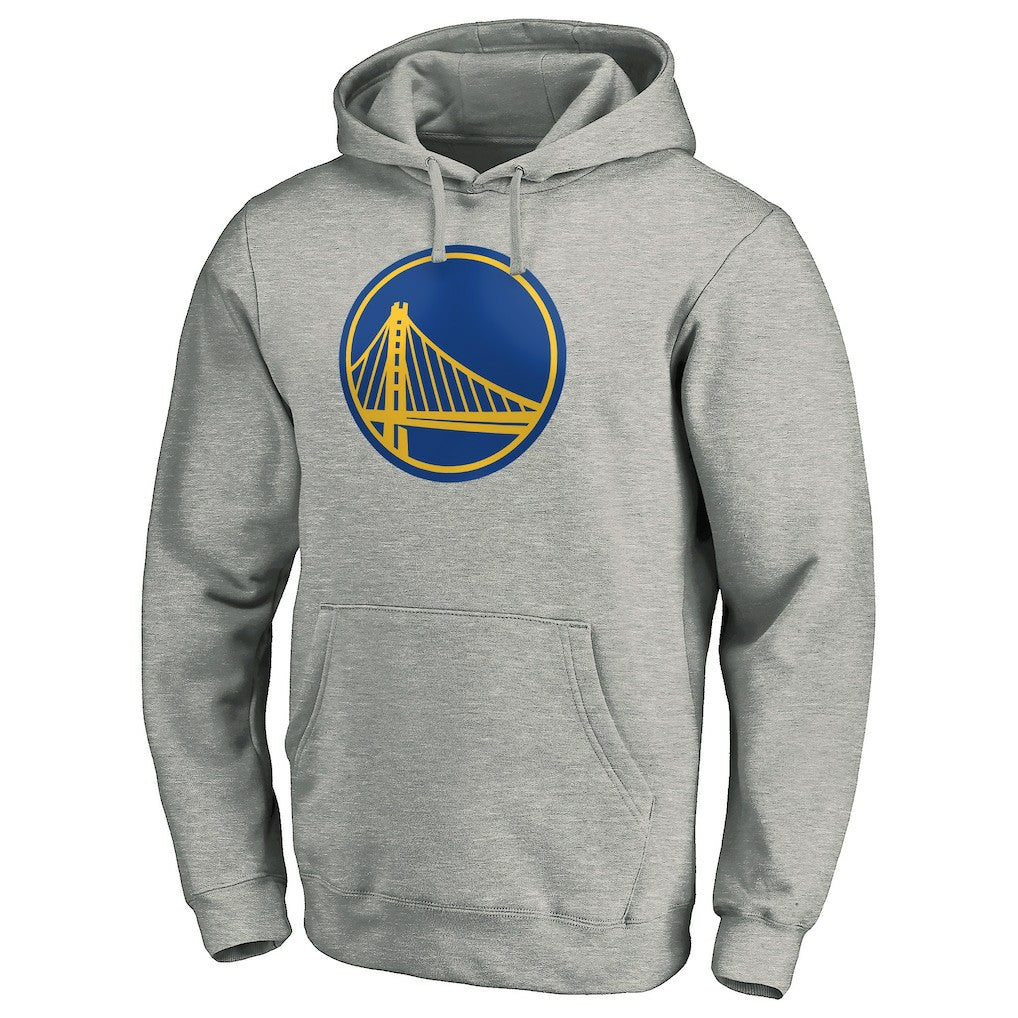 Golden State Warriors Primary Logo Pullover Hoodie Heather Gray
