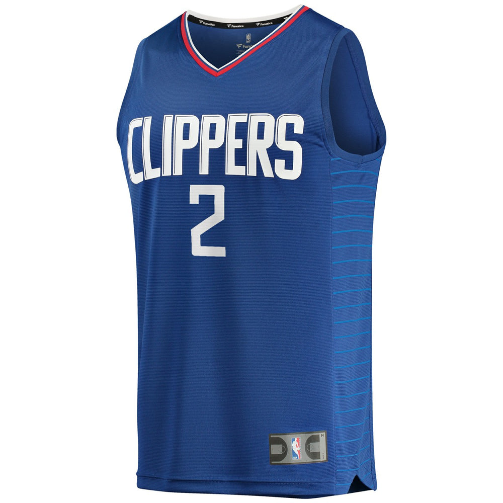 Kawhi Leonard LA Clippers Youth 2019/20 Fast Break Replica Jersey Blue Icon Edition - Fanatics