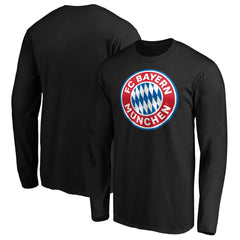 Bayern Munich Logo Long Sleeve T-Shirt Black